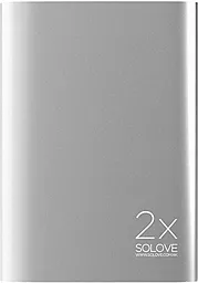 Повербанк Solove A8s 20000mAh Silver - фото Повербанк Solove A8s 20000mAh Silver
