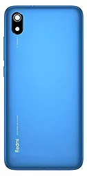 Задняя крышка корпуса Xiaomi Redmi 7A со стеклом камеры Matte Blue