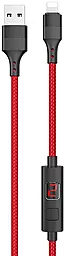 Кабель Hoco S13 Central Control USB-A - Lightning 12w 2.4a 1.2м cable Red - фото Кабель Hoco S13 Central Control USB-A - Lightning 12w 2.4a 1.2м cable Red