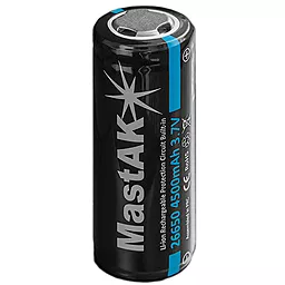 Аккумулятор MastAK 26650 3,7В 4500мАч с электроникой 1шт. - фото Аккумулятор MastAK 26650 3,7В 4500мАч с электроникой 1шт.