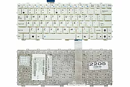 Клавиатура для ноутбука Asus Eee PC 1011 1015 1018 X101 без рамки Прямой Enter белая