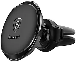 Автотримач магнітний Baseus Small Ears Series Magnetic Car Air Vent Mount with Cable Clip Black (SUGX-A01) - мініатюра 6