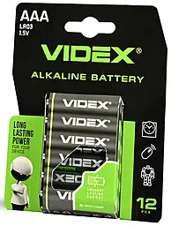 Батарейки Videx LR03 / AAA BLISTER 12 шт - фото Батарейки Videx LR03 / AAA BLISTER 12 шт