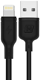 Кабель Momax ZERO USB-A - Lightning 12w 2.4a 1м cable Black - фото Кабель Momax ZERO USB-A - Lightning 12w 2.4a 1м cable Black