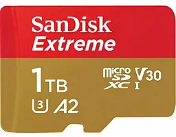 Карта пам'яті SanDisk 1 TB microSDXC UHS-I U3 V30 A2 Extreme (SDSQXAV-1T00-GN6MN) - фото Карта пам'яті SanDisk 1 TB microSDXC UHS-I U3 V30 A2 Extreme (SDSQXAV-1T00-GN6MN)