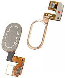Внешняя кнопка Home Meizu M3 Note (14 pin) со шлейфом Gold - фото Внешняя кнопка Home Meizu M3 Note (14 pin) со шлейфом Gold