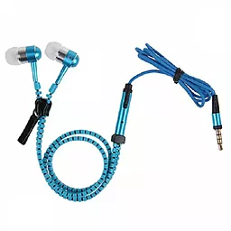 Наушники Zipper Earphones Blue - миниатюра 2