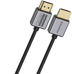 Видеокабель HDMI v2.1 8k 60hz 1.5m black (primelink8k-150.grey) Promate - фото Видеокабель HDMI v2.1 8k 60hz 1.5m black (primelink8k-150.grey) Promate