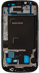 Рамка дисплея Samsung Galaxy S3 Duos I9300i Black - мініатюра 2