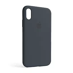 Чехол Silicone Case Full для Apple iPhone XR Dark Grey