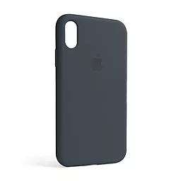 {"ru": "Чехол", "uk": "Чохол"} Silicone Case Full для Apple iPhone XR Dark Grey