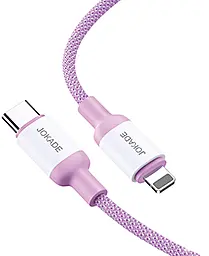 Кабель Jokade JA014 USB Type-C - Lightning 20w 3a 1м PD cable Purple - фото Кабель Jokade JA014 USB Type-C - Lightning 20w 3a 1м PD cable Purple