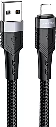 Кабель Borofone BU35 USB-A - Lightning 12w 2.4a 1.2м cable Black
