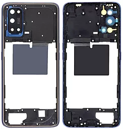 Рамка корпуса Realme 7 Pro со стеклом камеры Mirror Blue - фото Рамка корпуса Realme 7 Pro со стеклом камеры Mirror Blue
