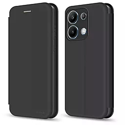 Чехол-книжка MAKE Flip для Xiaomi Redmi Note 13 4G Black (MCP-XRN134G) - фото Чехол-книжка MAKE Flip для Xiaomi Redmi Note 13 4G Black (MCP-XRN134G)