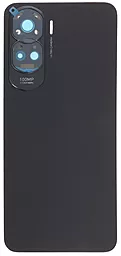 Задняя крышка корпуса Huawei Honor 90 Lite со стеклом камеры, Original Midnight Black - фото Задняя крышка корпуса Huawei Honor 90 Lite со стеклом камеры, Original Midnight Black