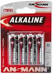 Батарейки Ansmann AA (R6) 4шт (5015663) - фото Батарейки Ansmann AA (R6) 4шт (5015663)