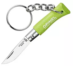 Ніж Opinel Keychain №2 Inox (001428-g) Green - фото Ніж Opinel Keychain №2 Inox (001428-g) Green