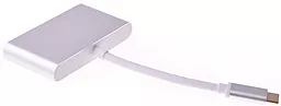 Upex USB Type-C - Type-C/USB3.0x3 Silver (UP10111) - миниатюра 2
