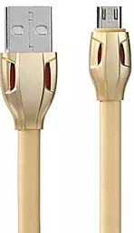 Кабель Remax Laser Cobra USB-A - micro USB 12w 2.4a 1м cable Gold (RC-035m) - фото Кабель Remax Laser Cobra USB-A - micro USB 12w 2.4a 1м cable Gold (RC-035m)