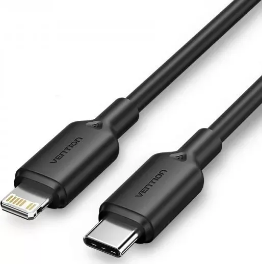 Кабель Vention USB Type-C - Lightning 30w 3a 2м PD сable Black (LAKBH) - фото 1
