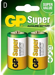 Батарейки GP D / LR20 Super Alkaline 2шт - фото Батарейки GP D / LR20 Super Alkaline 2шт