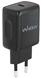 Сетевое зарядное устройство Walker WH-64 25w PD USB-C ports charger black - фото Сетевое зарядное устройство Walker WH-64 25w PD USB-C ports charger black