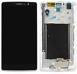 Дисплей LG G4 Stylus (H540, H542, H630, H630D, H631, H635, MS631, LS770) с тачскрином и рамкой, оригинал, White - фото Дисплей LG G4 Stylus (H540, H542, H630, H630D, H631, H635, MS631, LS770) с тачскрином и рамкой, оригинал, White