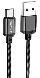 Кабель Borofone BX87 Sharp USB-A - Type-C 15w 3a 2м cable Black - фото Кабель Borofone BX87 Sharp USB-A - Type-C 15w 3a 2м cable Black