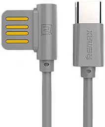Кабель Remax Rayen USB-A - Type-C 12w 2.4a 1м cable Gray (RC-075a)