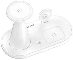 Беспроводная док-станция LDNio WL01 5-in-1 25.5w wireless charger white - фото Беспроводная док-станция LDNio WL01 5-in-1 25.5w wireless charger white