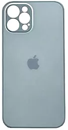 Чехол Glass Matte Designo для Apple iPhone 12 Grey