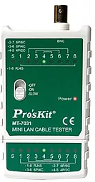 Тестер кабеля Pro'sKit MT-7031 White - миниатюра 2