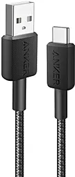 Кабель Anker 322 USB-A - Type-C 15w 3a 1.8м cable Balck (A81H6G11) - фото Кабель Anker 322 USB-A - Type-C 15w 3a 1.8м cable Balck (A81H6G11)