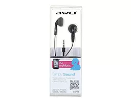 Наушники Awei ES-10 Black - миниатюра 5 Наушники Awei ES-10 Black - миниатюра 5