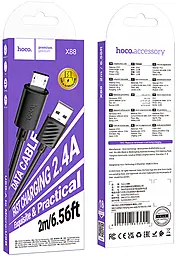 Кабель Hoco X88 USB-A - micro USB 12w 2.4a 2м cable Black - миниатюра 6 Кабель Hoco X88 USB-A - micro USB 12w 2.4a 2м cable Black - миниатюра 6