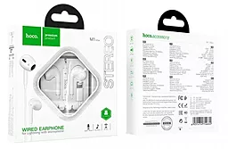 Наушники Hoco M1 Max crystal earphones for Lightning White - миниатюра 2