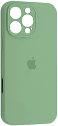 Чехол Silicone Case Full Camera для Apple iPhone 16 Pro Fresh Green - фото Чехол Silicone Case Full Camera для Apple iPhone 16 Pro Fresh Green