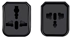 Мережевий перехідник Universal Converter Charger EU US UK AU Plug Black (AC1) Hoco - мініатюра 5