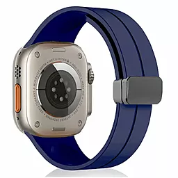 Змінний ремінець для розумного годинника Magic Lock для Apple Watch 42 mm, 44 mm, 45 mm, 49 mm Midnight Blue