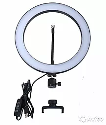 NICHOSI LED Studio Ring Light Lamp Selfie Stick 26cm - миниатюра 2