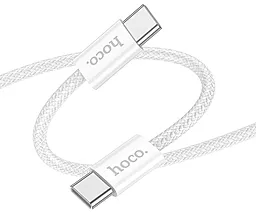 Кабель Hoco X104 Source USB Type-C - Type-C 60w 3a 1м PD cable White - мініатюра 2
