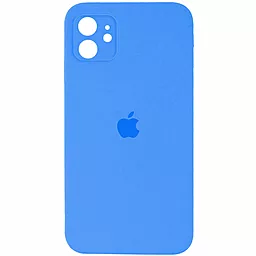 Чехол Silicone Case Full Camera для Apple IPhone 12  Surf Blue