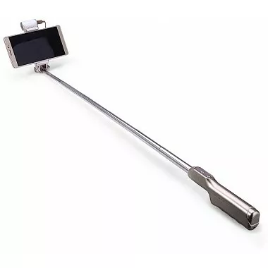 Моноподи, селфі-палки для селфі Noosy BR13 LED flashlight Bluetooth selfie stick Gold - фото 1