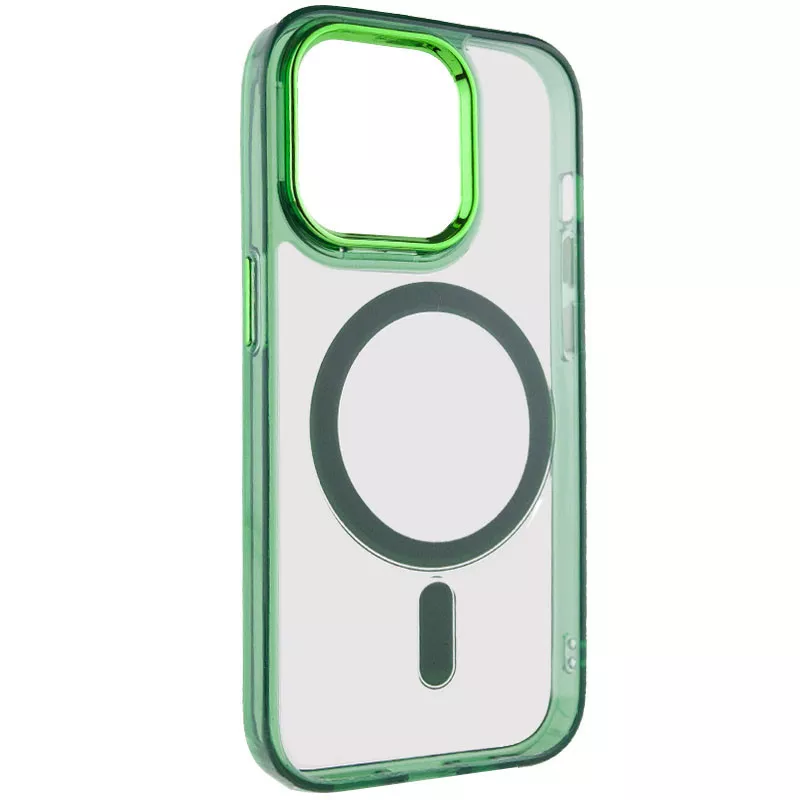 Чехол Epik Iris with MagSafe для Apple iPhone 14 Pro Green - фото 2