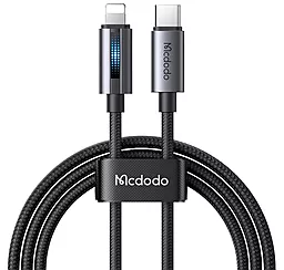 Кабель McDodo USB Type-C - Lightning 36w 3a 1.2м PD сable Black (CA-5710) - фото Кабель McDodo USB Type-C - Lightning 36w 3a 1.2м PD сable Black (CA-5710)