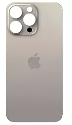 Задняя крышка корпуса Apple iPhone 15 Pro Max (big hole) Original Natural Titanium