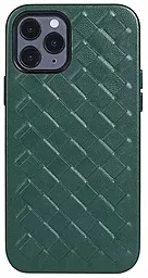 Чехол Apple Leather Case Sheep Weaving for iPhone 11 Pro Max Green