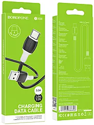 Кабель Borofone BX84 Rise USB-A - Type-C 15w 3a 1м cable Black - миниатюра 5