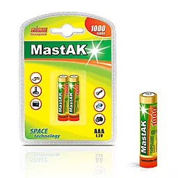 Акумулятор MastAK AAA (R03) 1000mAh 1шт - мініатюра 2